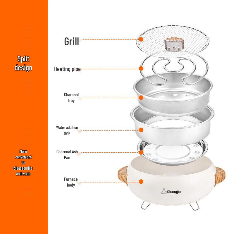 Shang Kao Jia Dual-Use Electric & Charcoal Grill