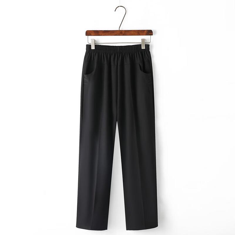 LangSha Women's High Waist Straight Leg Casual Pants