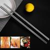 2Pairs Extended Length Stainless Steel Chopsticks Cooking Utensils Perfect For Frying Hot Pot And Serving Food