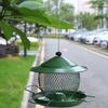 Multipurpose Large Capacity Hanging Bird Feeder Leak-Proof Metal Hummingbird Feeder Rainproof Bird Feeding Station Outdoor Use