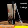 OIMG Disposable Black Stirring Spoons