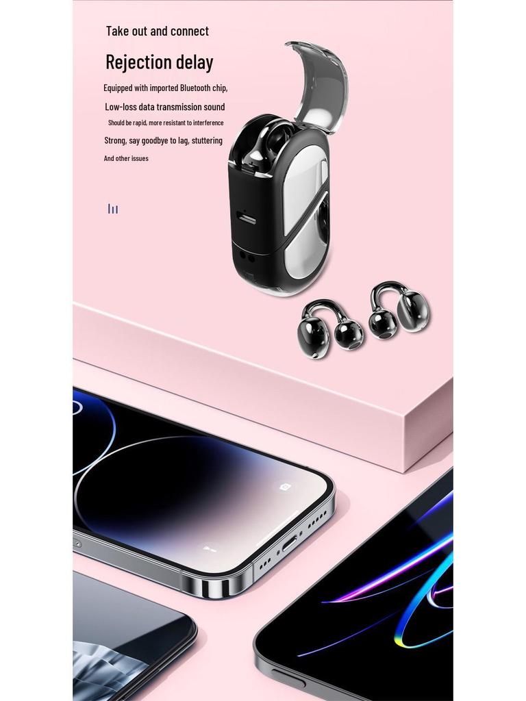 Xin Xing Creative Rotatable Mini Clip-on Low Latency Bluetooth Esports Earphones