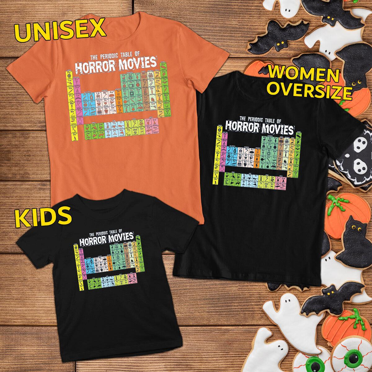The Periodic Table of Horror Movies Halloween Spooky Scary #H S