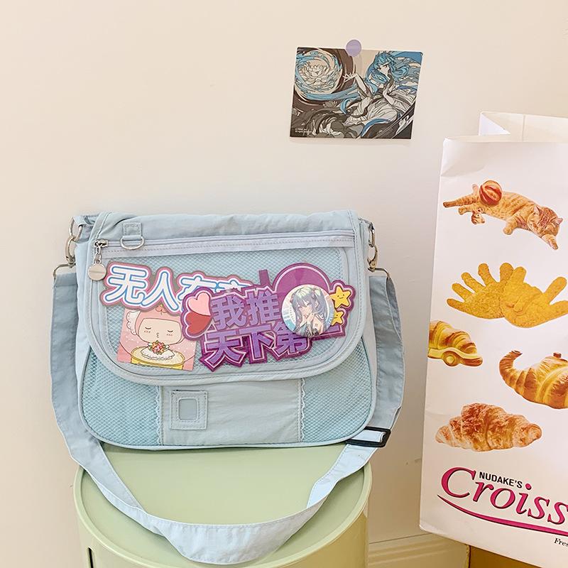 

2025 новая прозрачная сумка-мессенджер большой вместимости синий