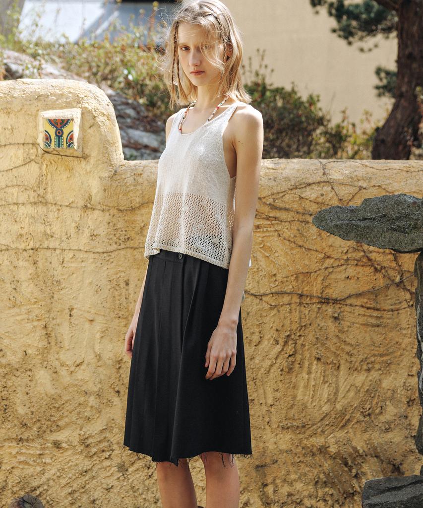 Annies Carmen Pleats Wrap Skirt (Black)