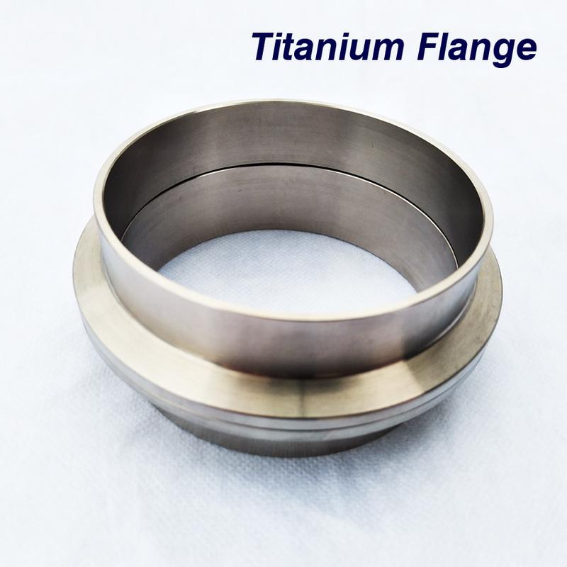 1.75-4..0" SS V Band Clamp Male Female Titanium Flanges Set for Auto Exhaust High Anti-Rust Metal Nut