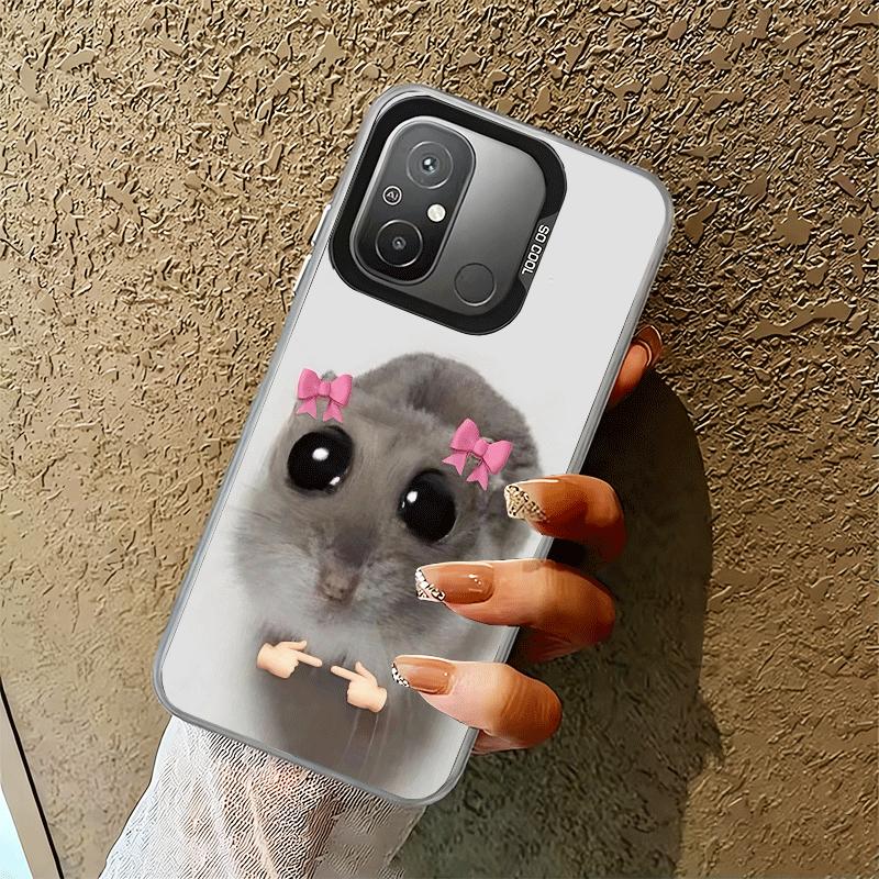 Funny Sad Hamster Meme Shockproof Phone Case for Xiaomi Poco X7 X6 X5 X3 Pro F7 Ultra M8 Redmi 15C 15 14C 13C 12C 10C 13 12 10