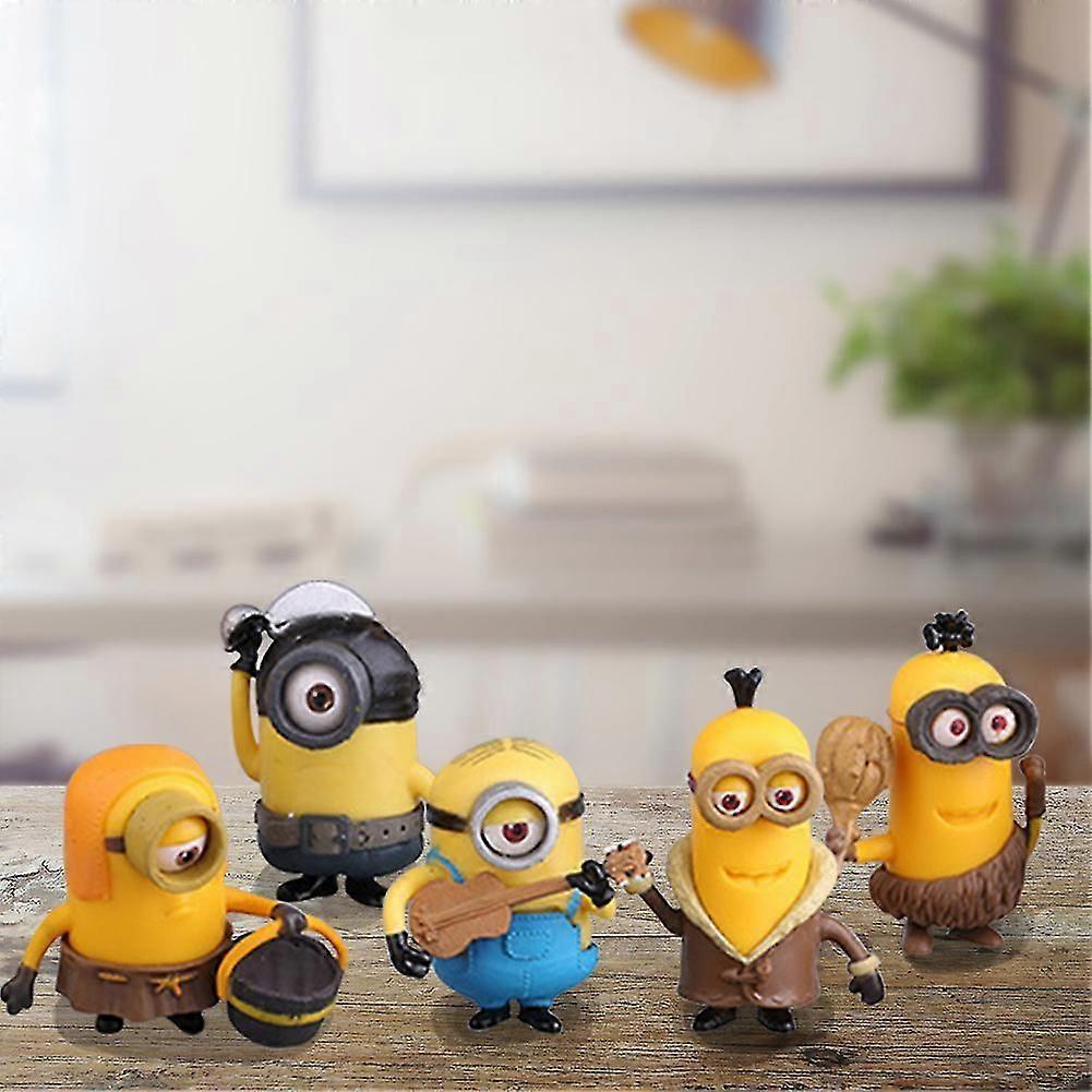 10pcs PVC Mini Cute Figure Toy for Kids Birthday Gift, Minions Models