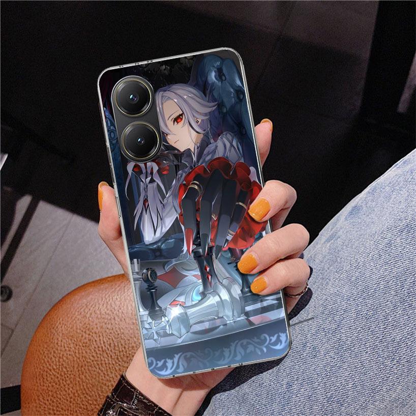 Arlecchino Genshin Impact Phone Case For Xiaomi Poco X7 X6 X5 Pro F7 Ultra Redmi 15C 15 13C 13 12C 12 10 10A 10C 9 9A 9C 9T Cove