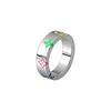 Louis Vuitton Exquisite Colorful Monogram Play Metal Ring Unisex rings M0991L