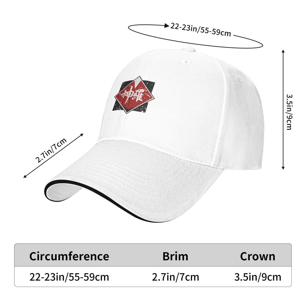 Shin-Ra Company Sandwich Hat Baseball Cap Snapback Caps Final Fantasy Vii Video Game Trucker Hat Breathable Golf Hats Summer