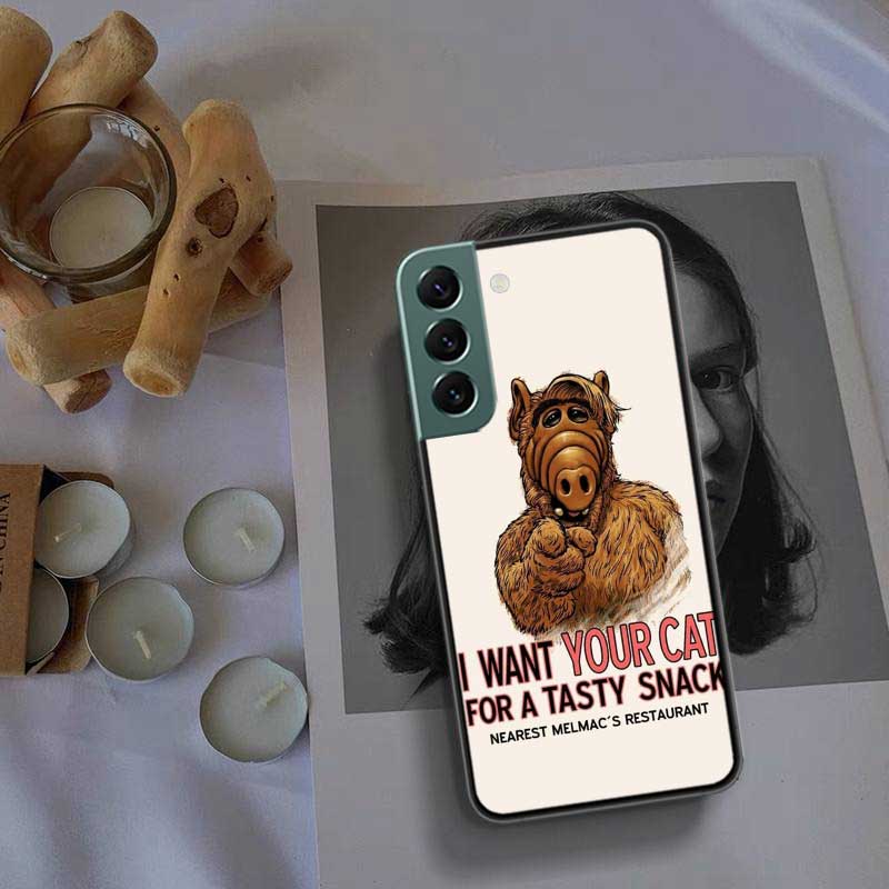 Alf TV Series Phone Case For Samsung Galaxy S22 S25 Ultra S21 S10 Plus S26 Edge S20 S23 S24 FE Cover Silicone Soft TPU Clear