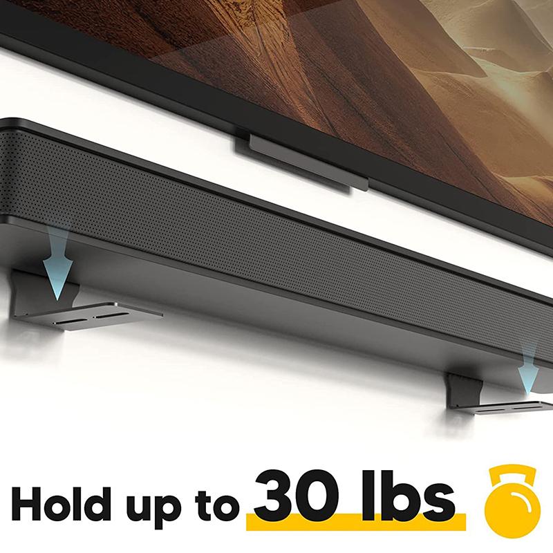 Sound Bar Mounts Wall Brackets - Easy To Install Anti-Drop Wall Shelf Holder Universal Soundbar Speaker Mounting Bracket