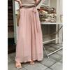 Women's Y2K Chiffon Summer Clothing Skirts Pants Puffy Dress Wide Leg Baggy Pants Trousers Korean Style Women 2023 Clothes