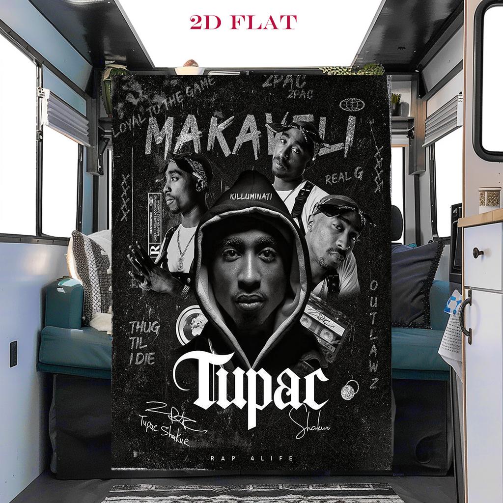 Urban Art Hip-Hop Legacy Blanket Suitable for All Seasons Camping Trip Office Rest Blanket Air Conditioning Blanket Nap Blanket
