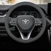 Coprivolante in Pelle per Auto per Toyota Rav4 Corolla Cross Yaris CHR Highlander Sienna Hilux Prius 2025 2026 Accessori