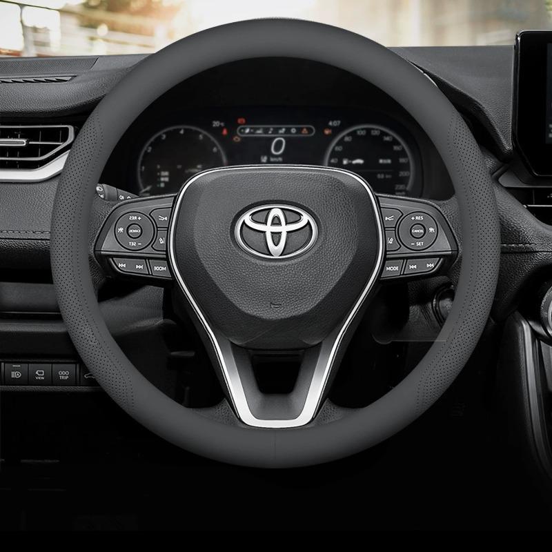 Coprivolante in Pelle per Auto per Toyota Rav4 Corolla Cross Yaris CHR Highlander Sienna Hilux Prius 2025 2026 Accessori