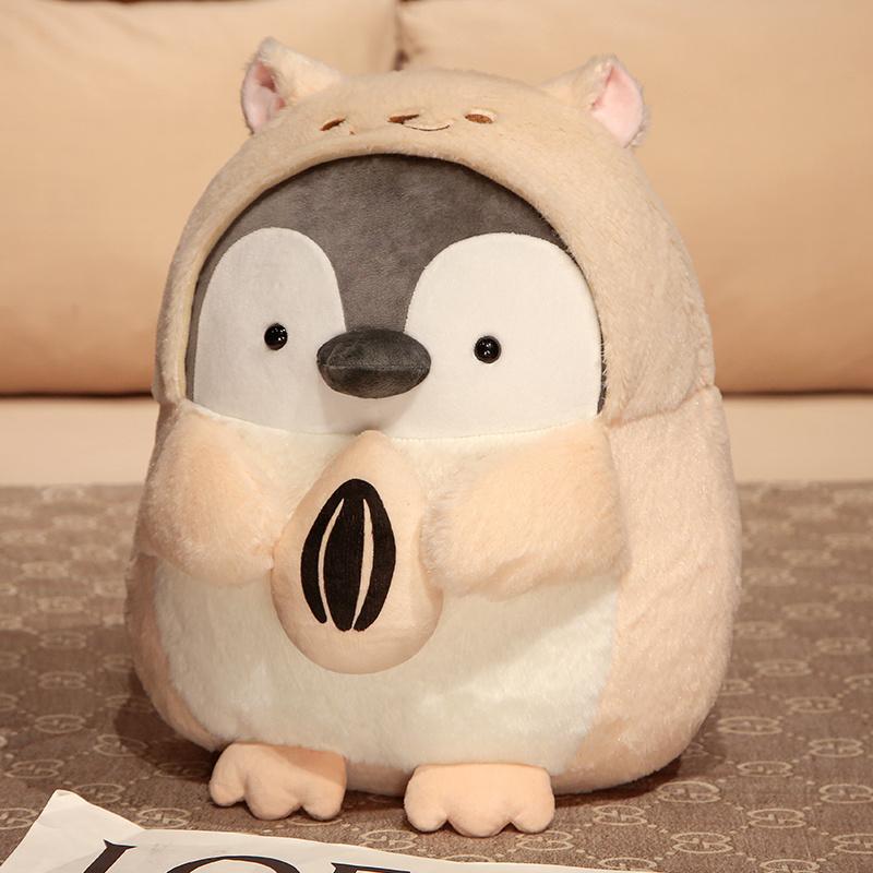 

Sweet Plush Penguin Dolls Adorable Animal Pillow Stuffed Gentle Playthings designed for Children Children Birth Date Decor Appease Gifts 25cm розовый