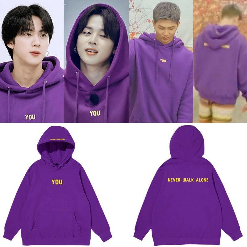 Jimin Kapüşonlu Sweatshirt - Park Jimin, Kim Seokjin, Kim Namjoon Esintili Sweatshirt