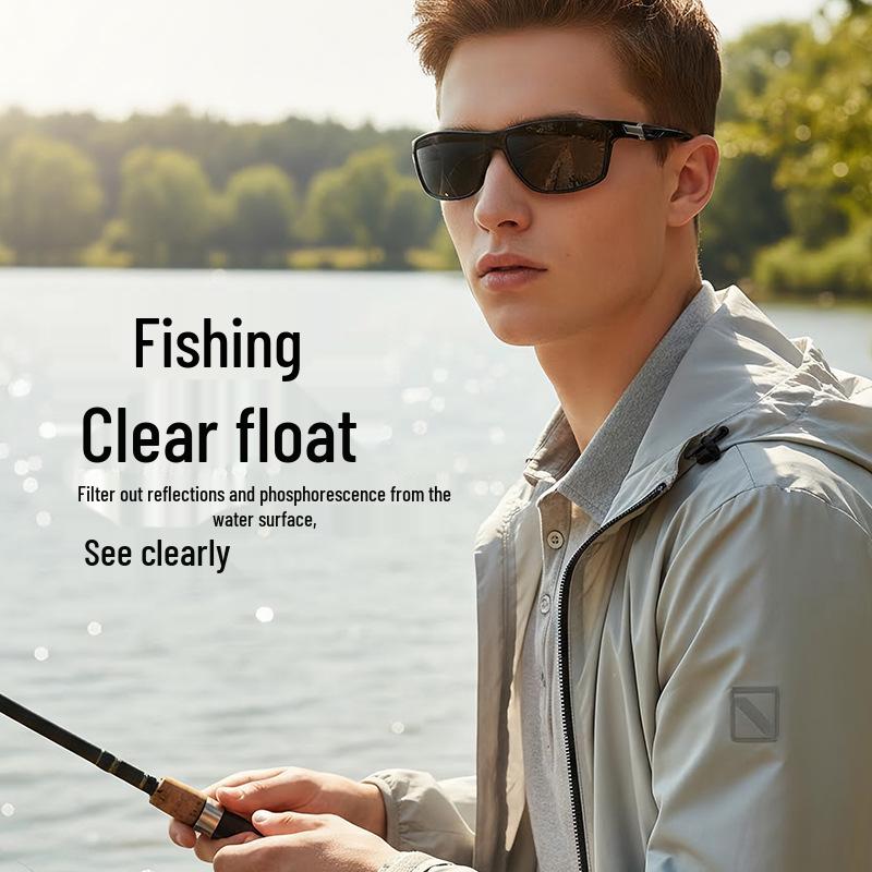 High-End Polarized Fishing & Cycling Sunglasses: Windproof Outdoor Goggles with Sports Rope