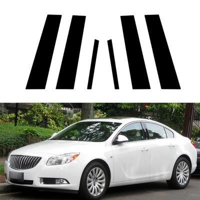 6pcs Door Window Pillar Posts Trim Cover Decal Stickers for Buick Regal 2011-2017 for Opel Insignia A 2009-2017 Auto Accessories