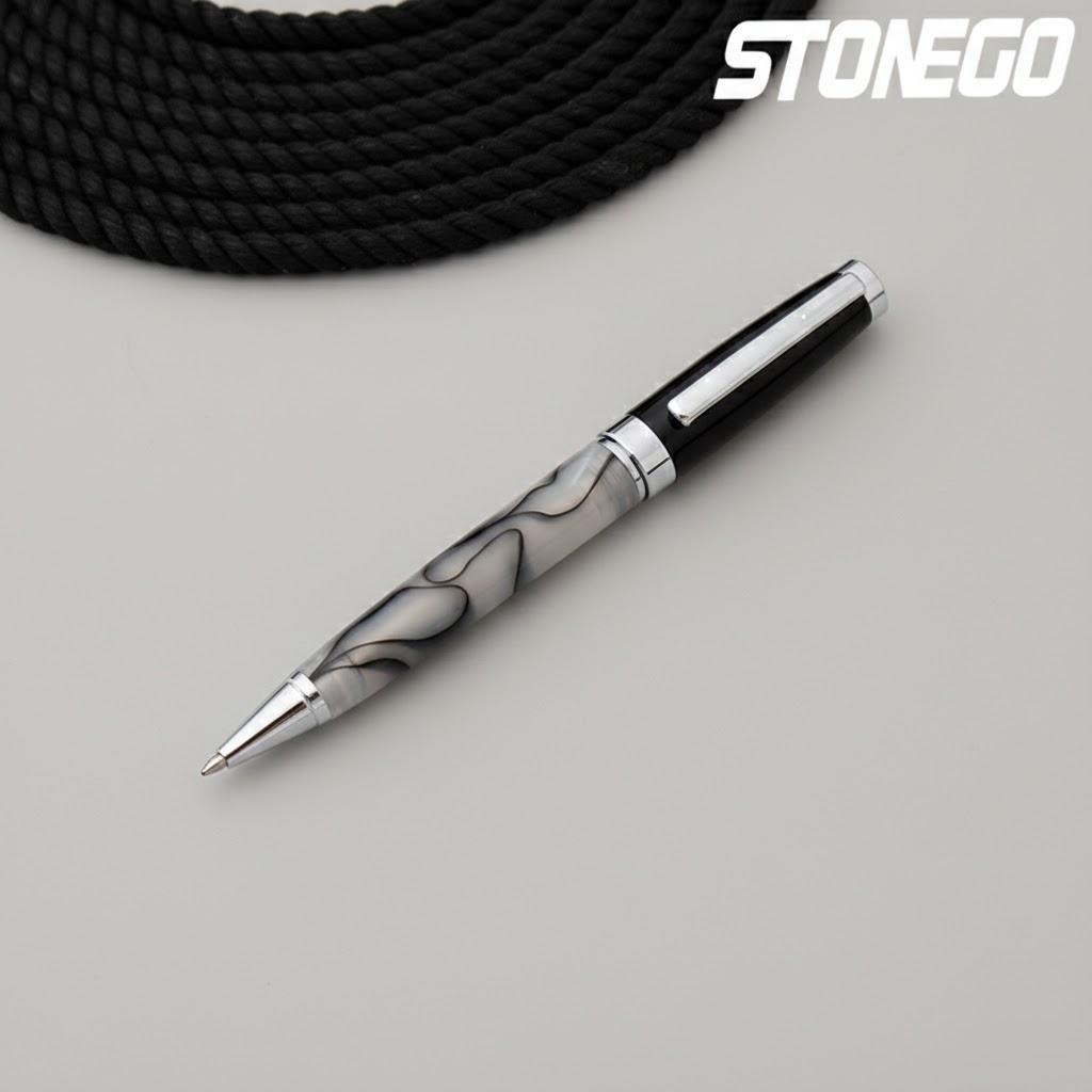 

Luxury Metal Ballpoint Pen Retractable Stainless Steel Lacquer Roller Ball Pen for Office School Supplies білий