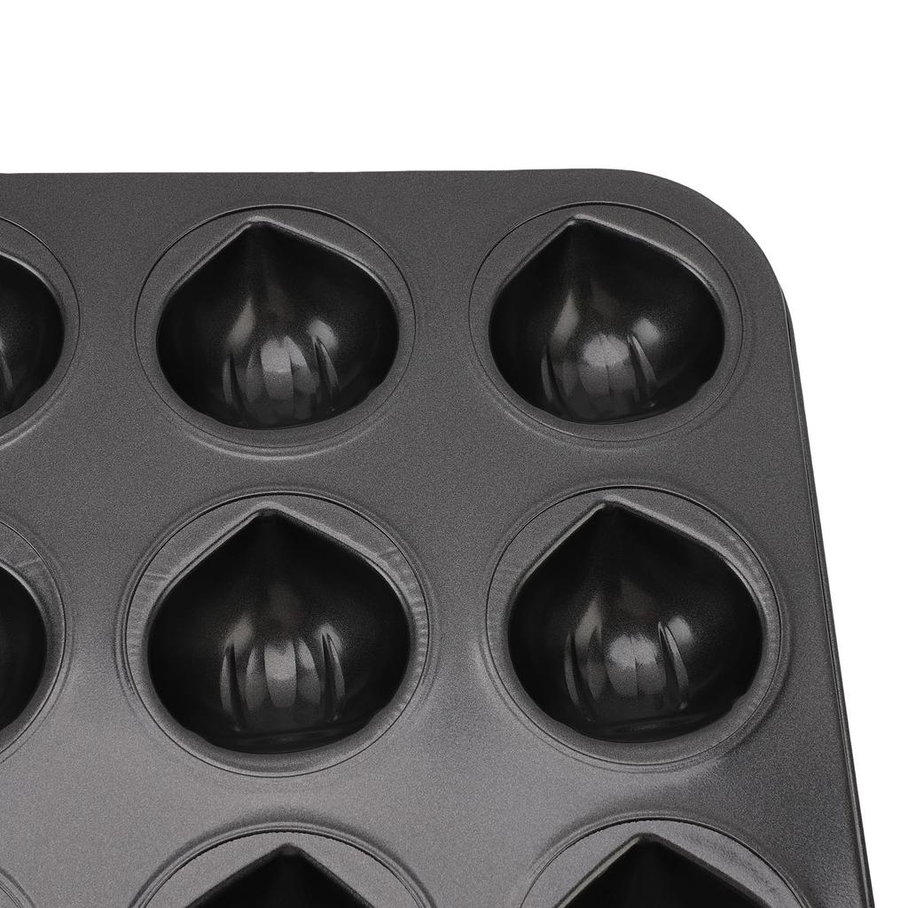 Muffin Cake Pan Black Color 12 Cups Multifunctional Nonstick Bakeware Muffin Top Pan for Oven Baking