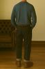 CHANGE WELL 2025 American Casual Long Sleeve Corduroy Sweatshirt Men's Autumn/Winter Vintage-Style (Navy, XL)
