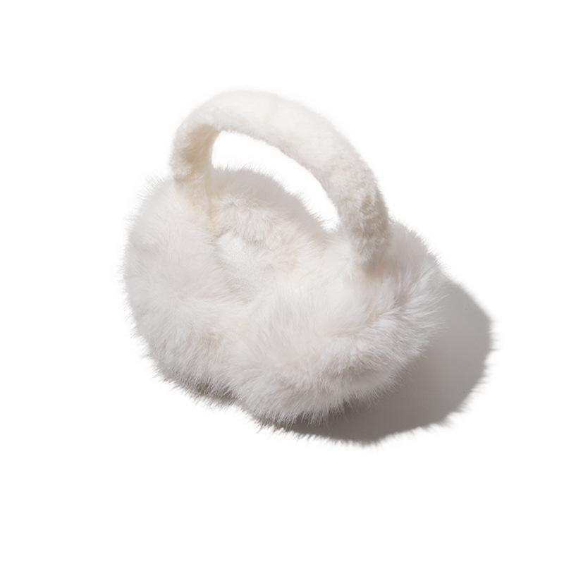 

Мао Мао наушники женские зимние мягкие милые теплые защита ушей ухо велосипедные противоморозные наушники ветрозащитные ухо теплые универсальные 52-56cm белый
