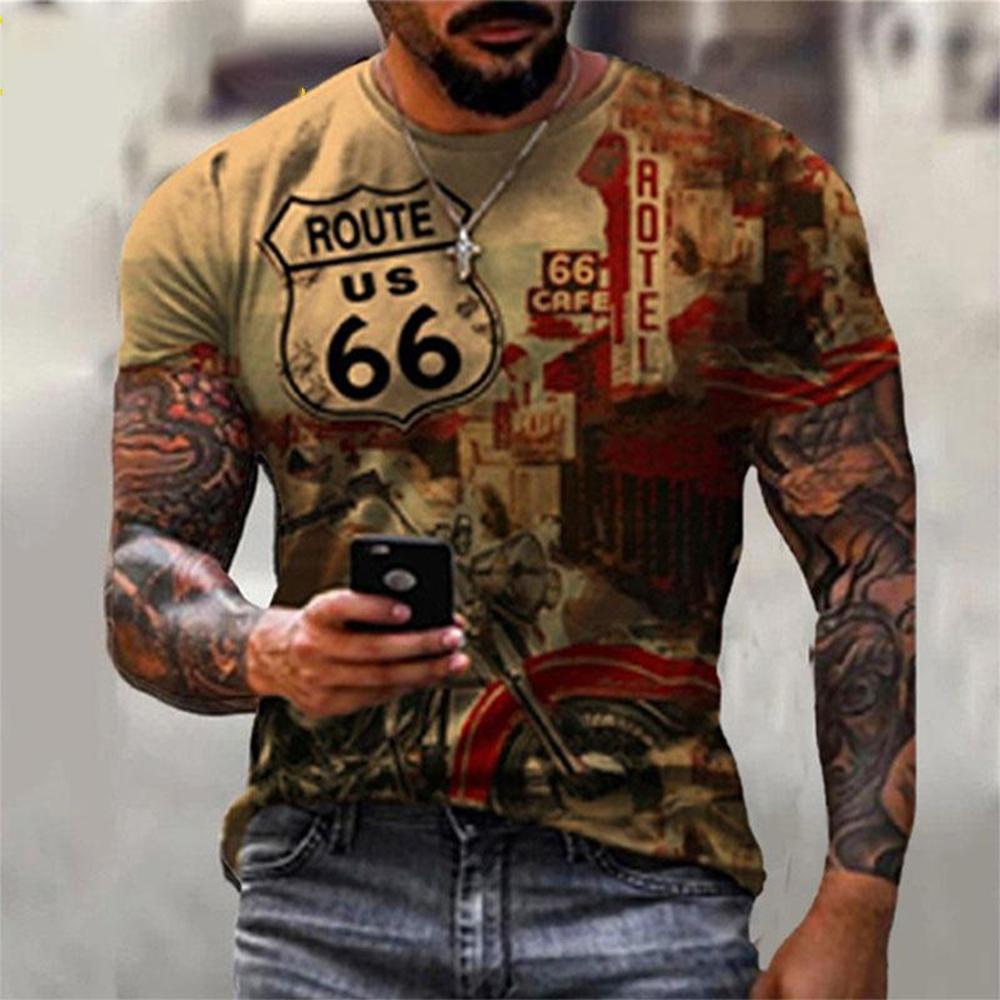 

Summer Fashion Men s 66 Way 3D Printed Personalized Art Leisure Comfortable Daily T-shirt L