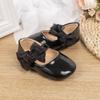 Spring & Autumn PU Soft Sole Bowknot Toddler Shoes - Breathable, Non-slip Magic Tape Princess Baby Shoes