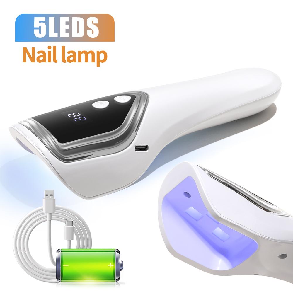 Handheld Nail Lamp Nails Mini Lampe Uv Led Lamp Portable Nail Lamp Flashlight Built-in battery For Nails Wireless Nails Gel Lamp