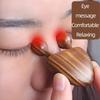 Sandalwood Snail Shape Nose Massage Comb Round Tip Gua Sha Tool For Face Eye Nasal Meridian Relax Wooden Facial Skin Scraping