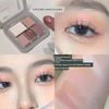 Blue and Black Diamond in the Debris Smoky Makeup! Five Colors Eye Shadow Plate Matte Shimmer Cement Gray Earth Color Makeup 2025 New Arrival