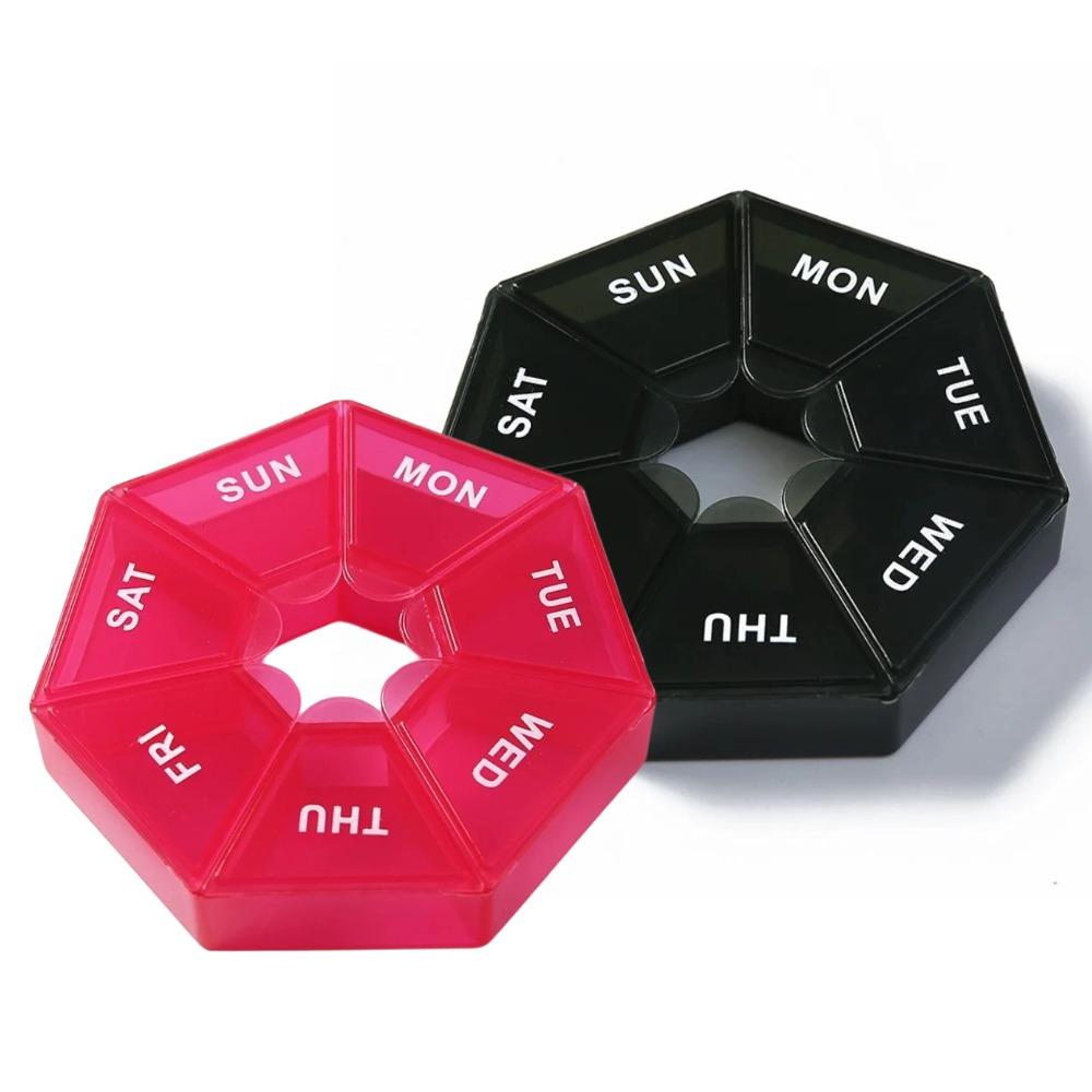 New Hot Mini Portable Travel Weekly 7 Grids Pill Case Box Organizer Tablet Holder Storage Container for Vitamin Medicine FishOil