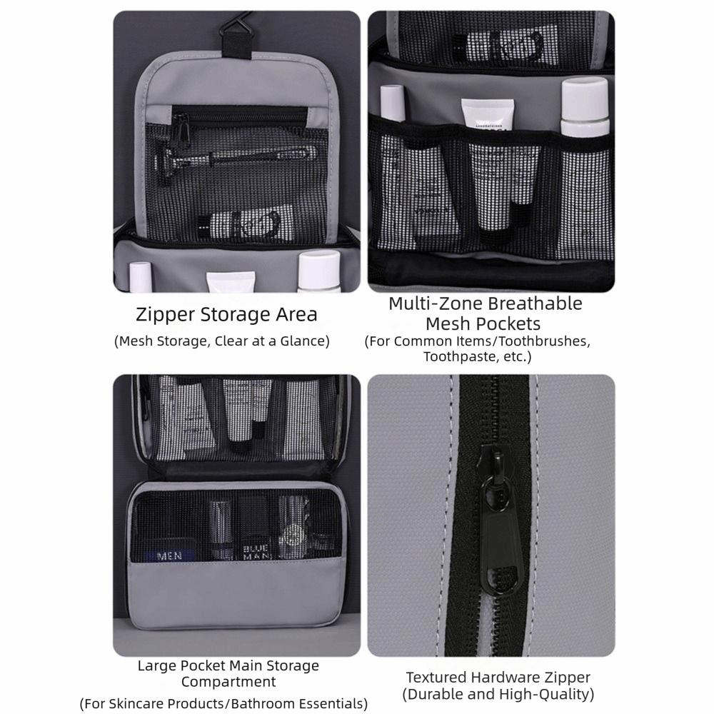 With Hanging Hook Hanging Makeup Cases Foldable Travel Essentials Organizer  Business Trip
