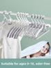 Children's Clothes Hanger Baby Small Size No Trace Multifunctional Home Use Plastic Coat Hook Drying Rack for Kids' Clothes