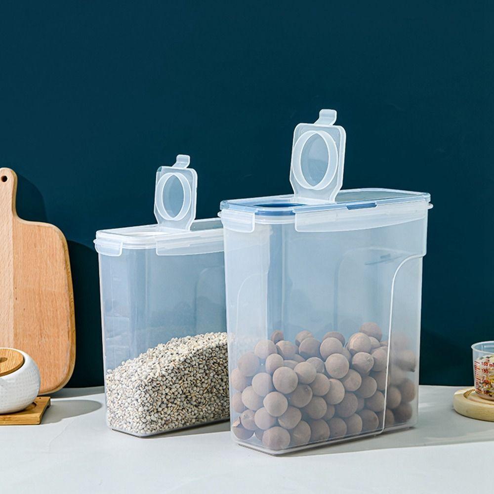 Transparent Cereal Storage Container Sealed Food Storage Box Grain Storage Tank  Snacks