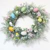 Easter Egg Wreath Decorative Garland Party Pendant Charm Household for Farmhouse Window Wall Door Decor