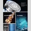 Double-head Mini Electric Shaver USB Rechargeable Waterproof Portable Travel Wet Dry Shaving Razor Men