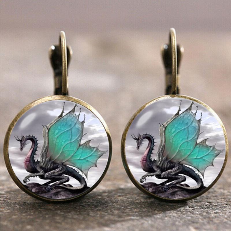 Fashion Earring Y2K Vintage Marigold Time Gem Flower Ear Buckle