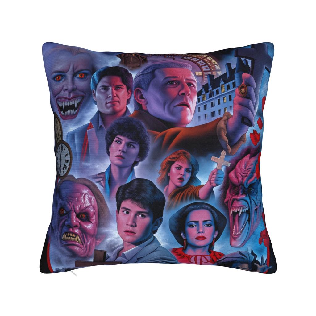 Horror Film Frighteds Nights Pillow Cover Kawaii Pillow Case For Living Room Sofa Comfy Cushion Cover Birthday Gift