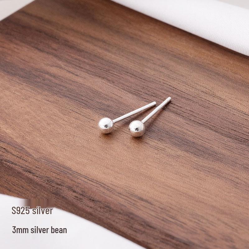 

Компактные серьги-пусеты из серебра 999 пробы с антиаллергенным покрытием для женщин - Ювелирные изделия из серебра 925 пробы Silver