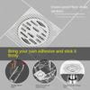 10pcs Disposable Shower Drain Hair Catcher Cover Bathroom Sewer Sink Drain Hair Strainer Stopper Bathtubs Mesh Filter Sticker