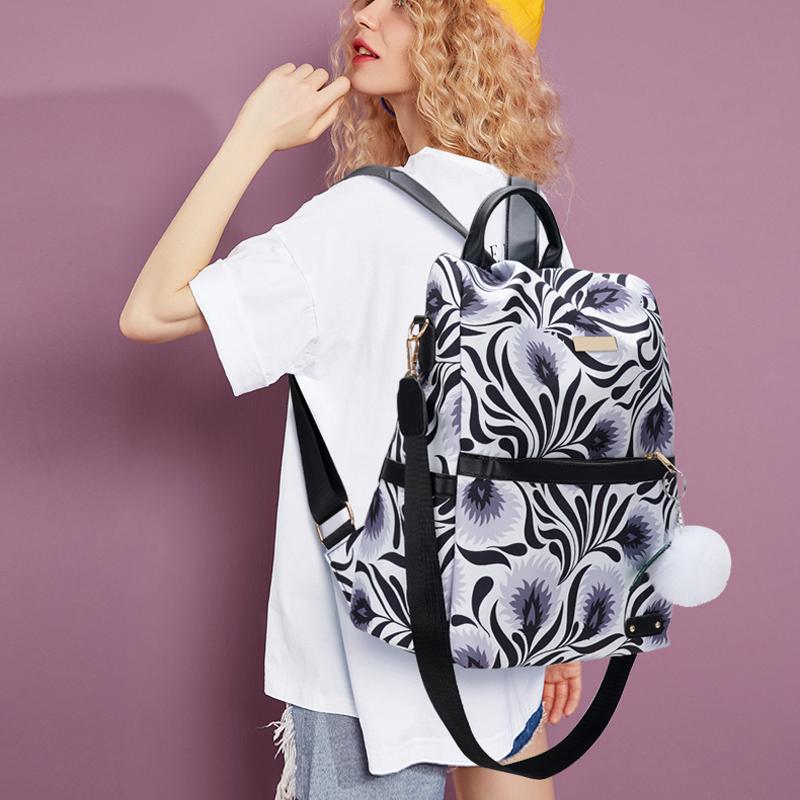 Rucsac de imprimare Rucsac mic pentru femei de capacitate mare Rucsac cu mai multe straturi