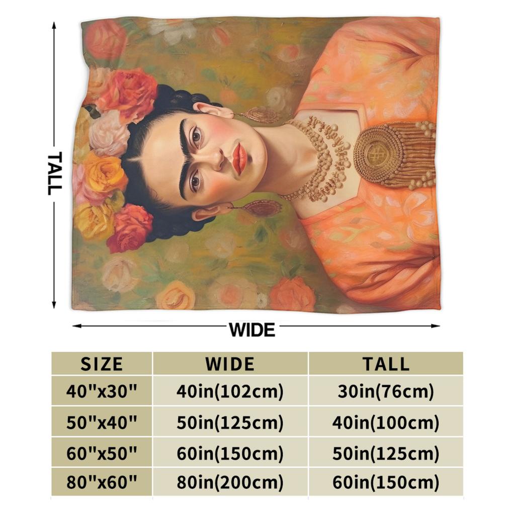F-Frida K-Kahlo Fleece Throw Blanket Blankets for Sofa Car Lightweight Thin Bedroom Quilt,