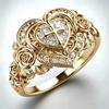 Europe, America, the new heart-shaped cross design is inlaid with a flash zircon ring.