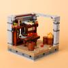 MOC Medieval Castle Building Blocks Set House Bedroom Table Furniture Kitchen Knight Witch Wizard Halloween Skeleton Brick Toys