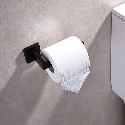 Toalettpappershållare, Toalettpappersrullhållare, Dispenser och Hängare, Väggmonterad Lämplig för Badrum och Kök