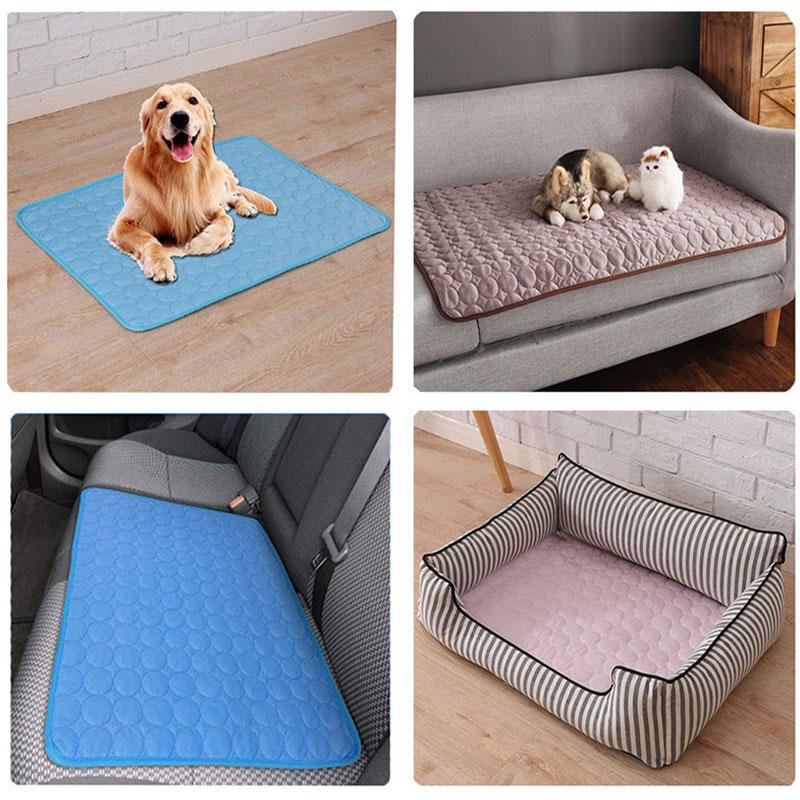 Dog Mat Cooling Summer Pad Mat for Dogs Cat Blanket Sofa Breathable Pet Bed Dog Absorbent Mat GD01